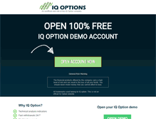 Tablet Screenshot of iqoptions.com